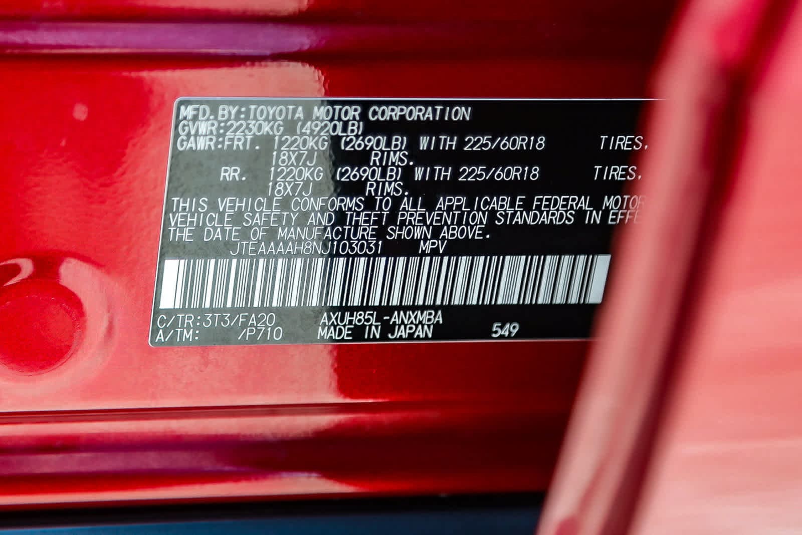 Thumbnail: 2022 Toyota Venza - 27