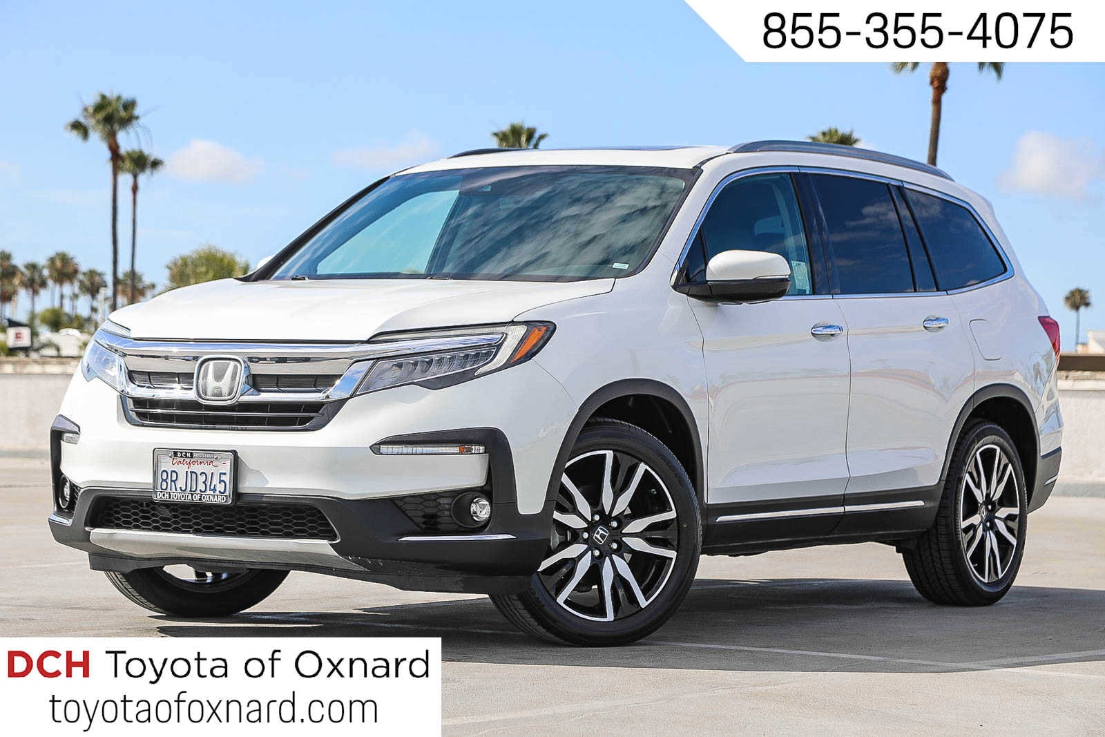 Used 2020 Honda Pilot Touring 7 Passenger FWD Platinum White Pearl