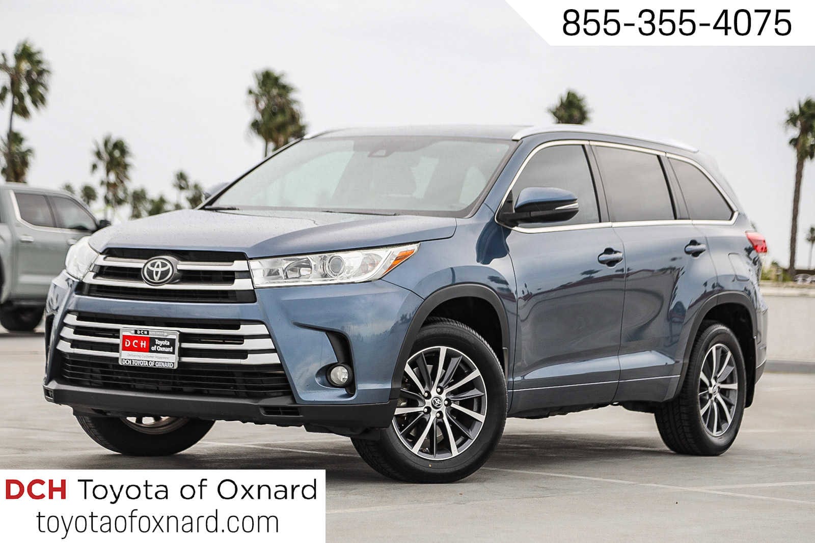 Used 2017 Toyota Highlander XLE V6 Shoreline Blue Pearl For Sale