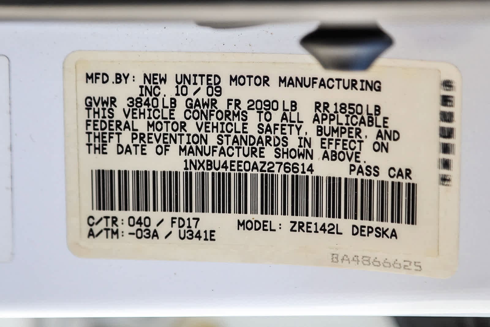 Thumbnail: 2010 Toyota Corolla - 27