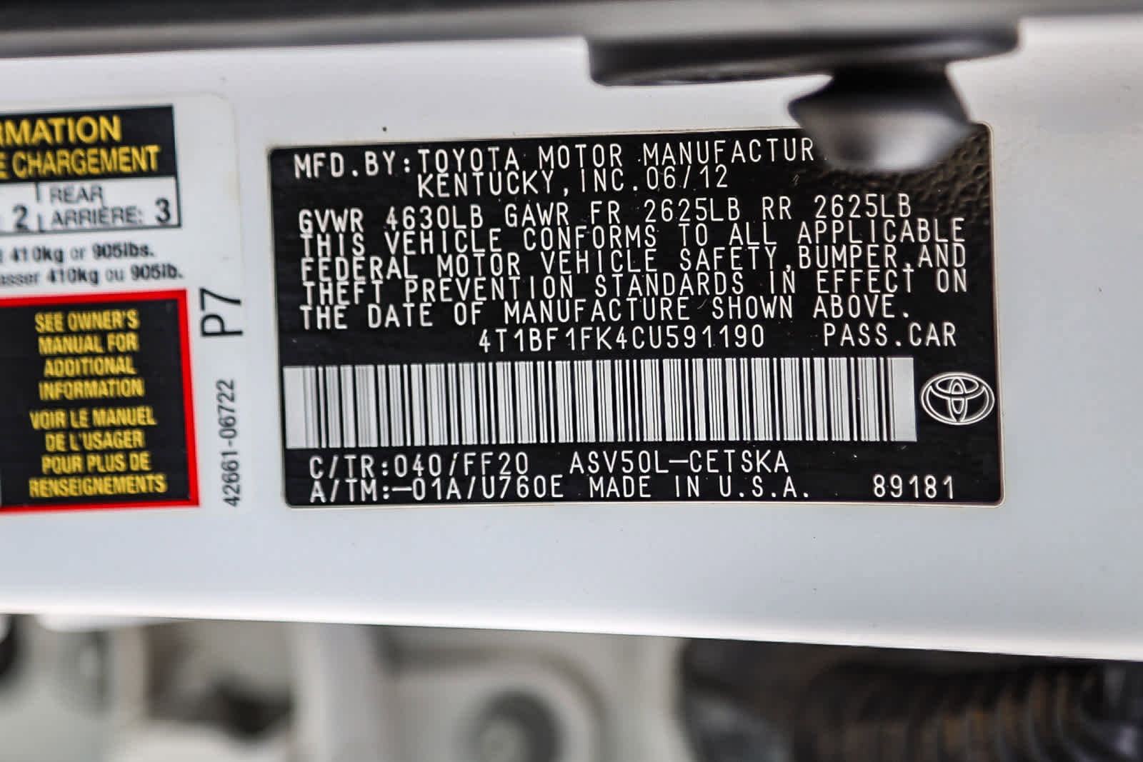 Thumbnail: 2012 Toyota Camry - 27