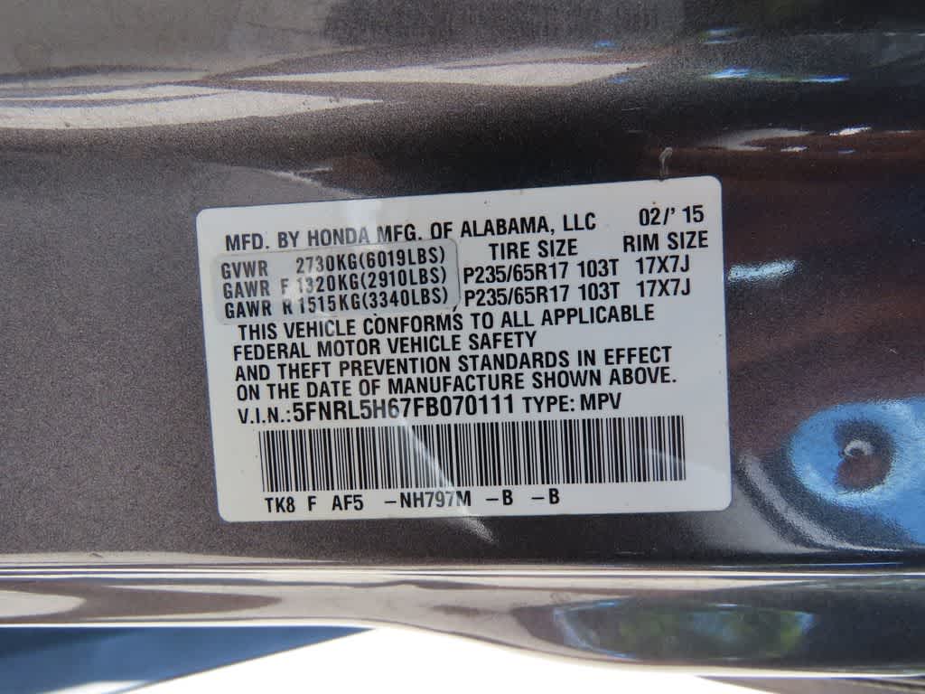 Thumbnail: 2015 Honda Odyssey - 29