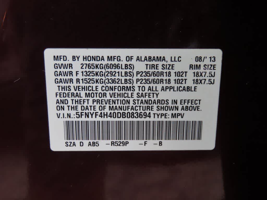 Thumbnail: 2013 Honda Pilot - 28