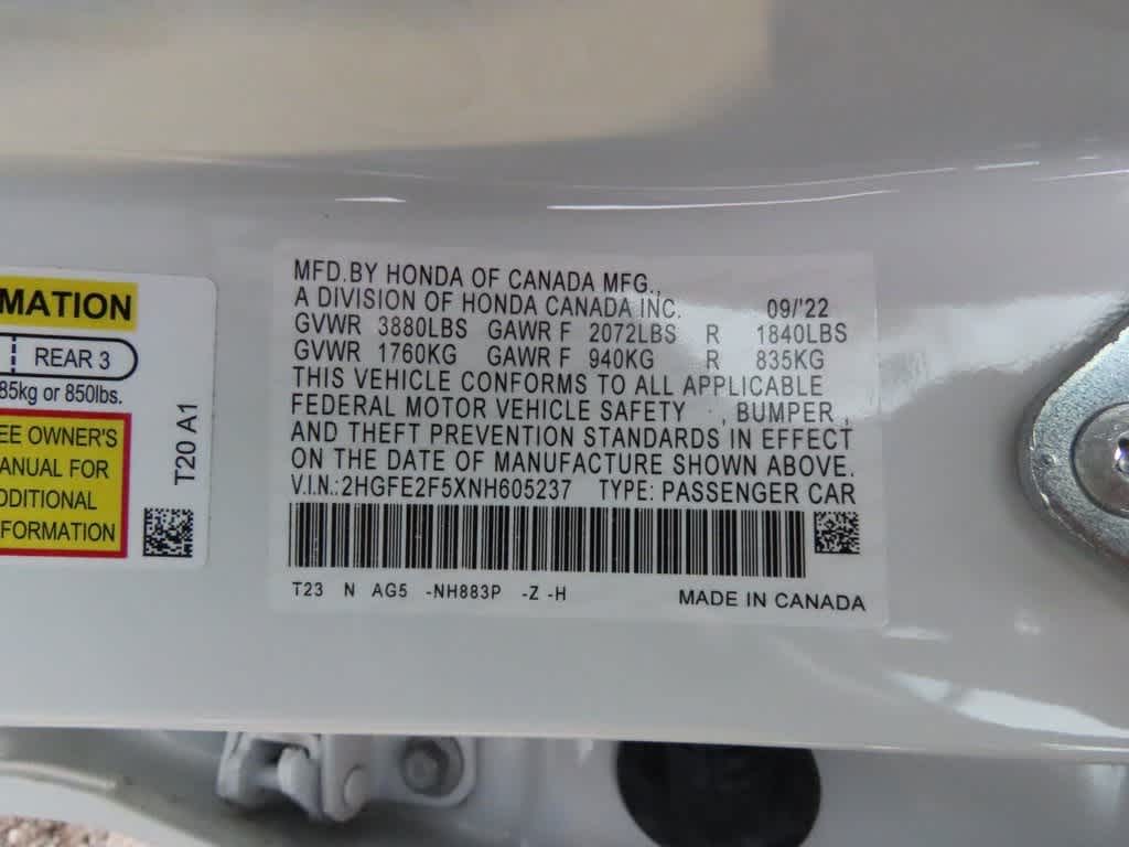 Thumbnail: 2022 Honda Civic - 25