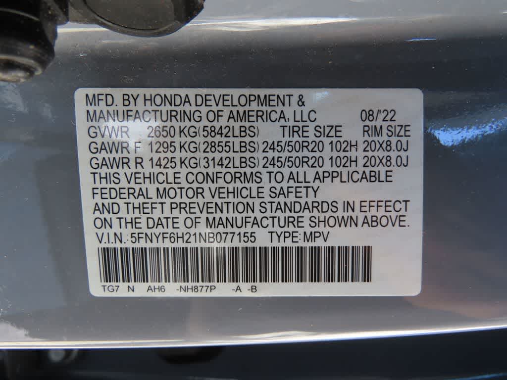 Thumbnail: 2022 Honda Pilot - 30