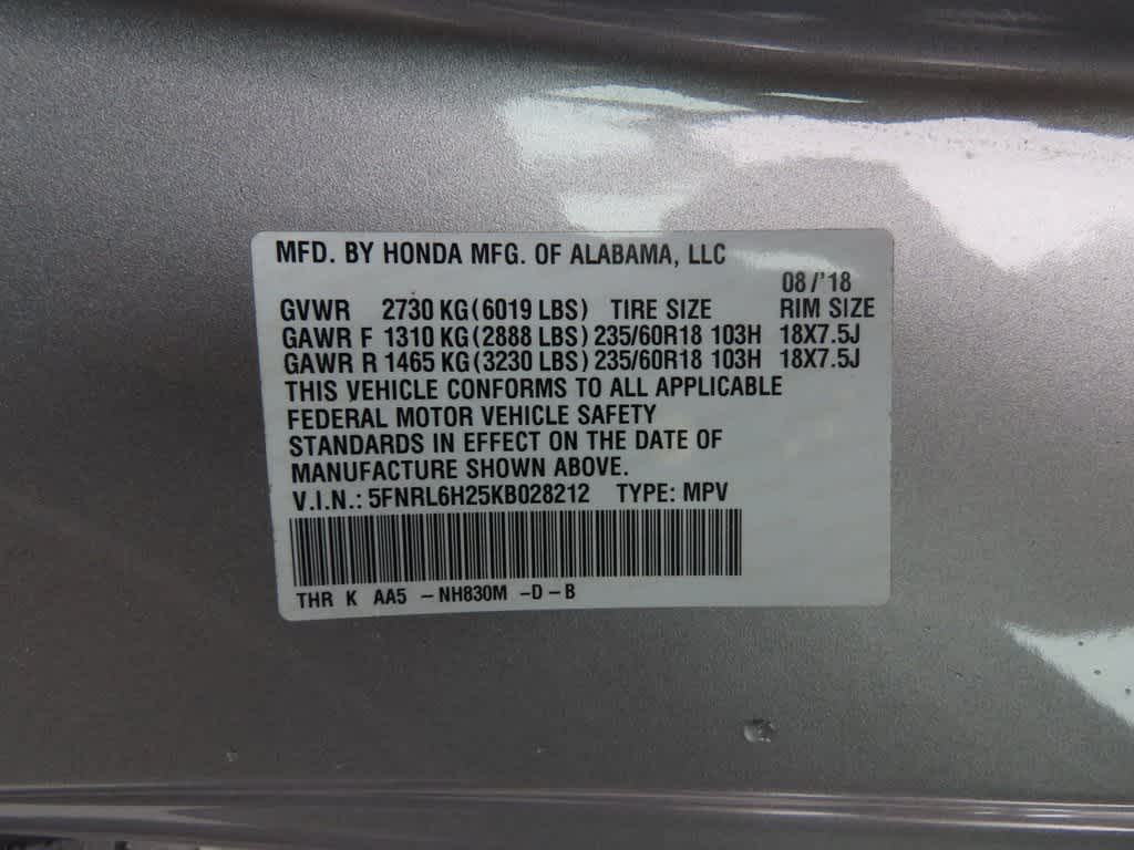 Thumbnail: 2019 Honda Odyssey - 26