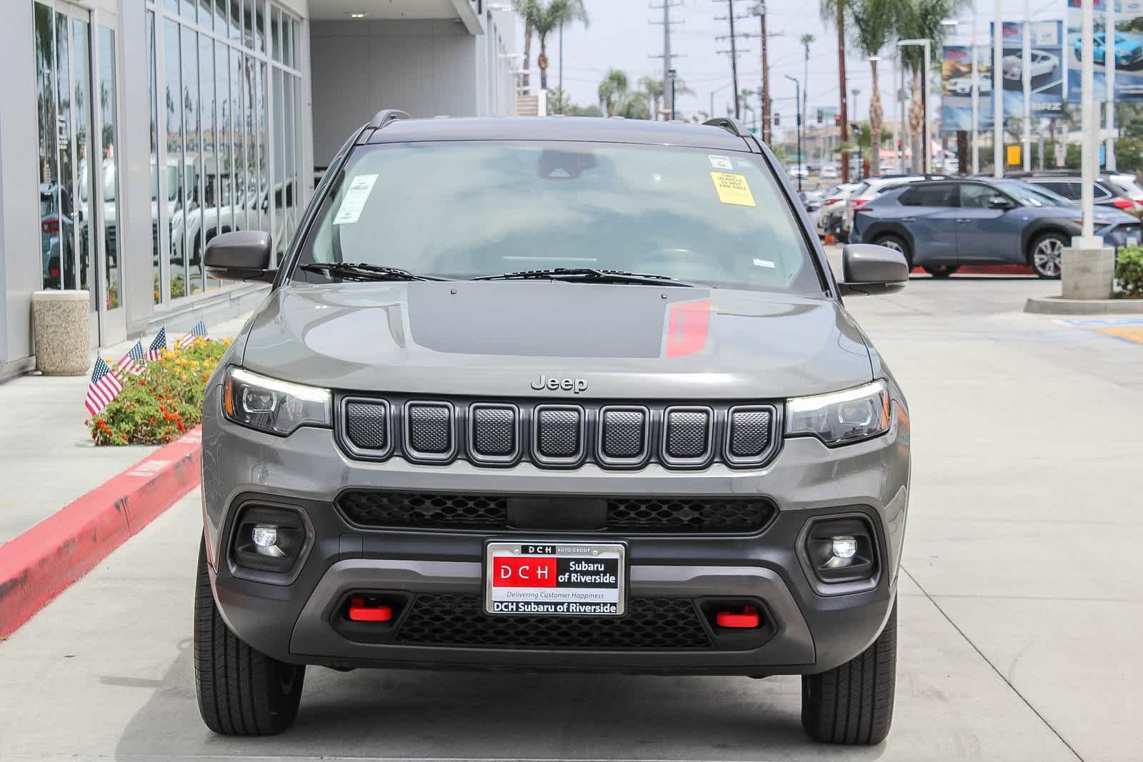 Used 2022 Jeep Compass Trailhawk with VIN 3C4NJDDB3NT151270 for sale in Riverside, CA