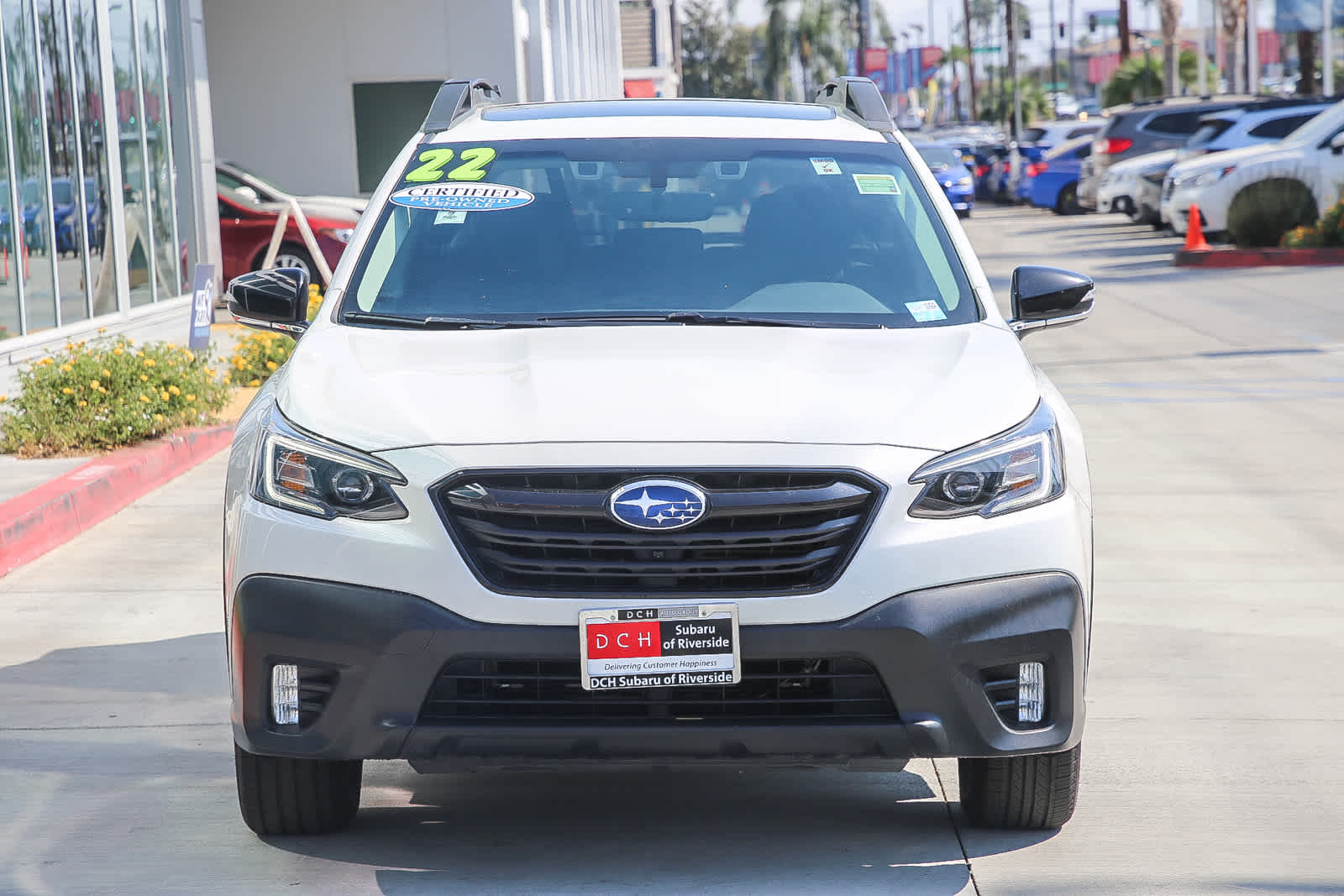 Certified 2022 Subaru Outback Onyx Edition with VIN 4S4BTGLD9N3218396 for sale in Riverside, CA