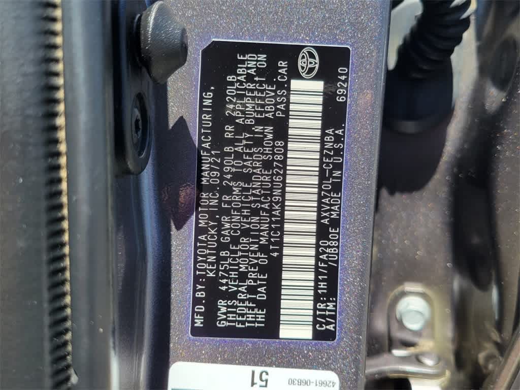 2022 Toyota Camry LE 16