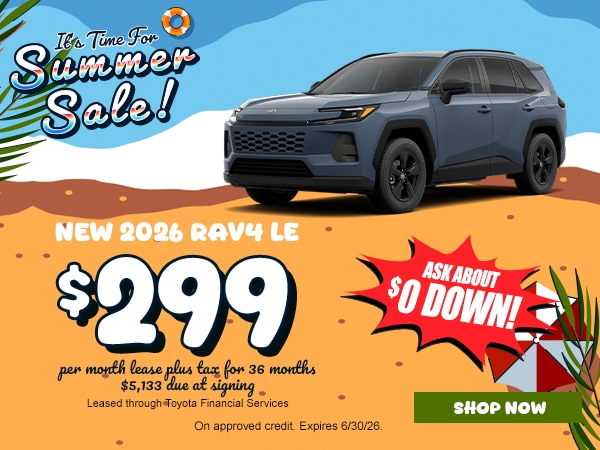 New Vehicle Specials & Deals at DCH Toyota of Torrance | DCH