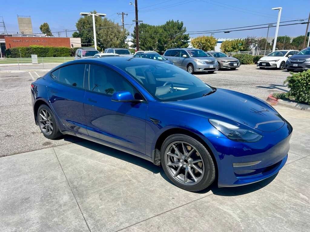 Used 2023 Tesla Model 3 Base with VIN 5YJ3E1EAXPF418521 for sale in Torrance, CA