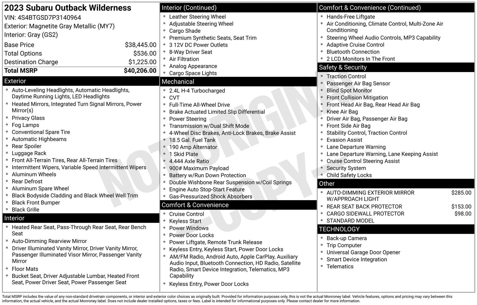 Thumbnail: 2023 Subaru Outback - 21