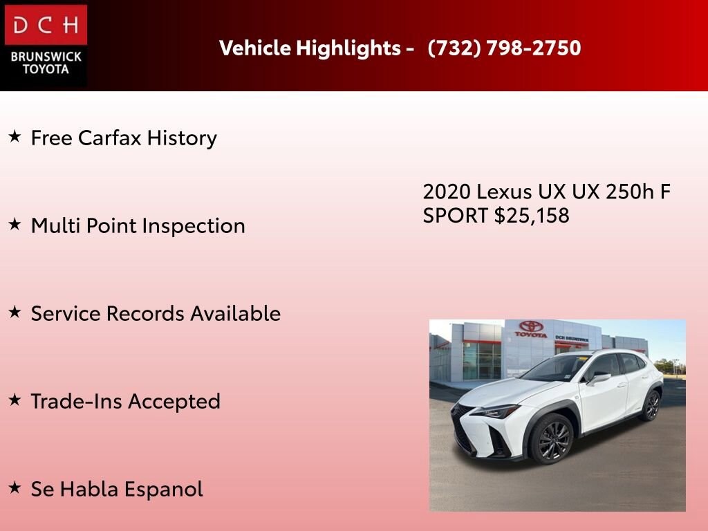 Used 2020 Lexus UX 250h F SPORT SUV