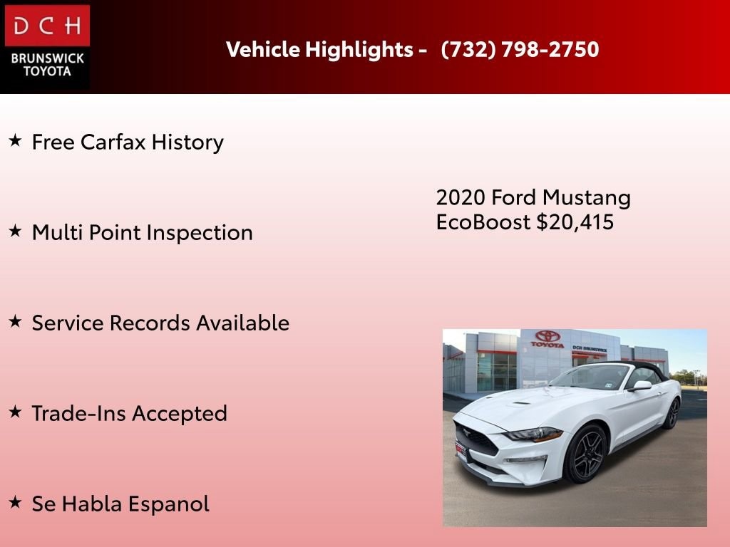 Used 2020 Ford Mustang EcoBoost Convertible