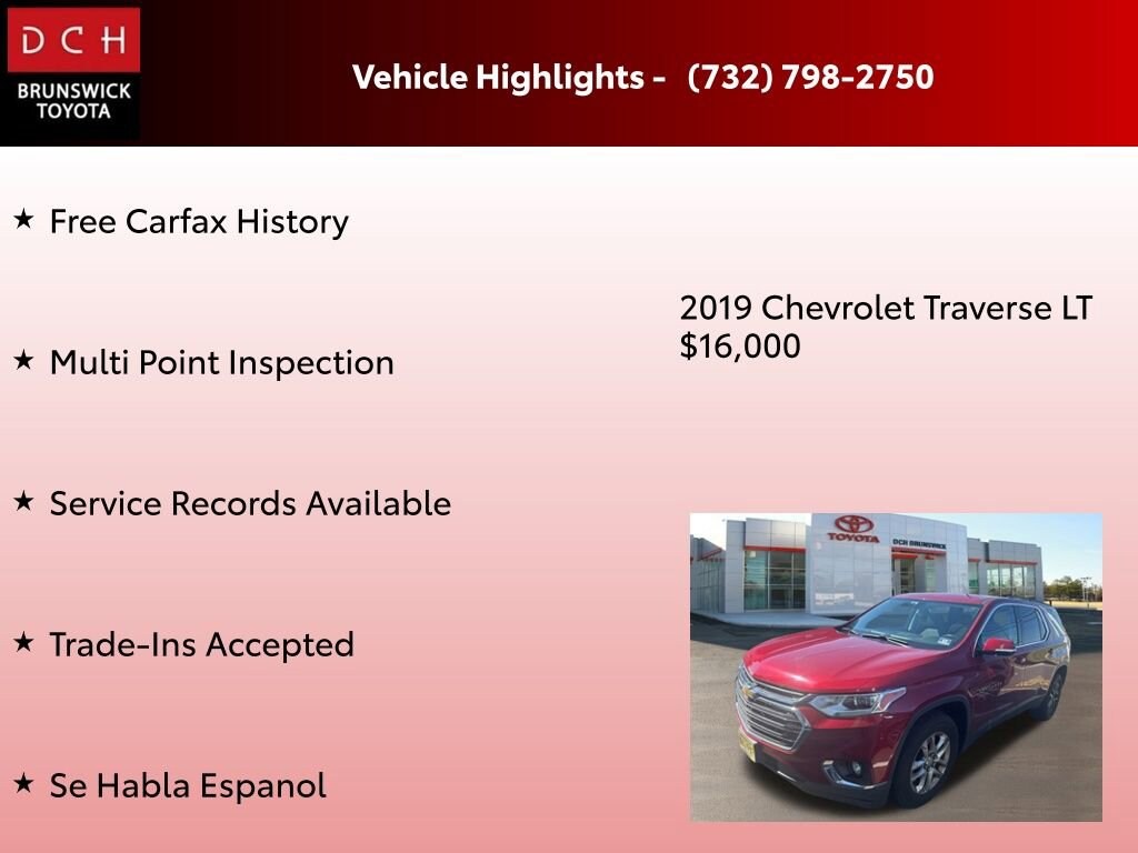 Used 2019 Chevrolet Traverse LT Cloth w/1LT SUV