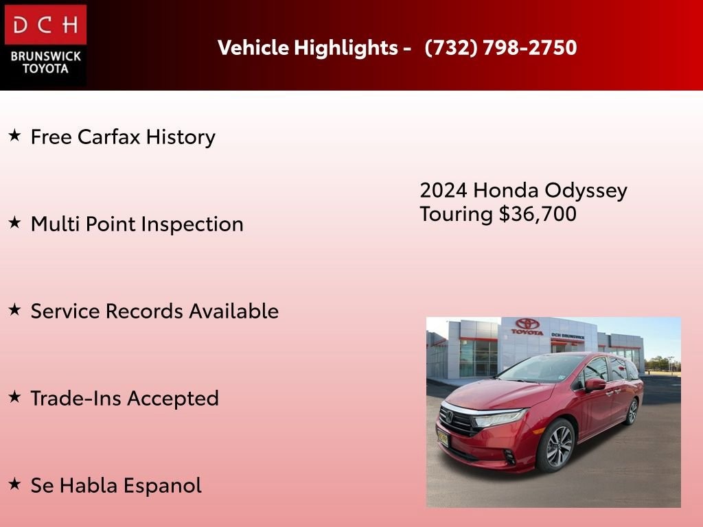 Used 2024 Honda Odyssey Touring Van