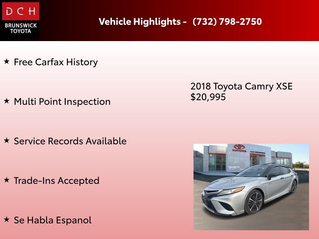 Used 2018 Toyota Camry XSE Sedan