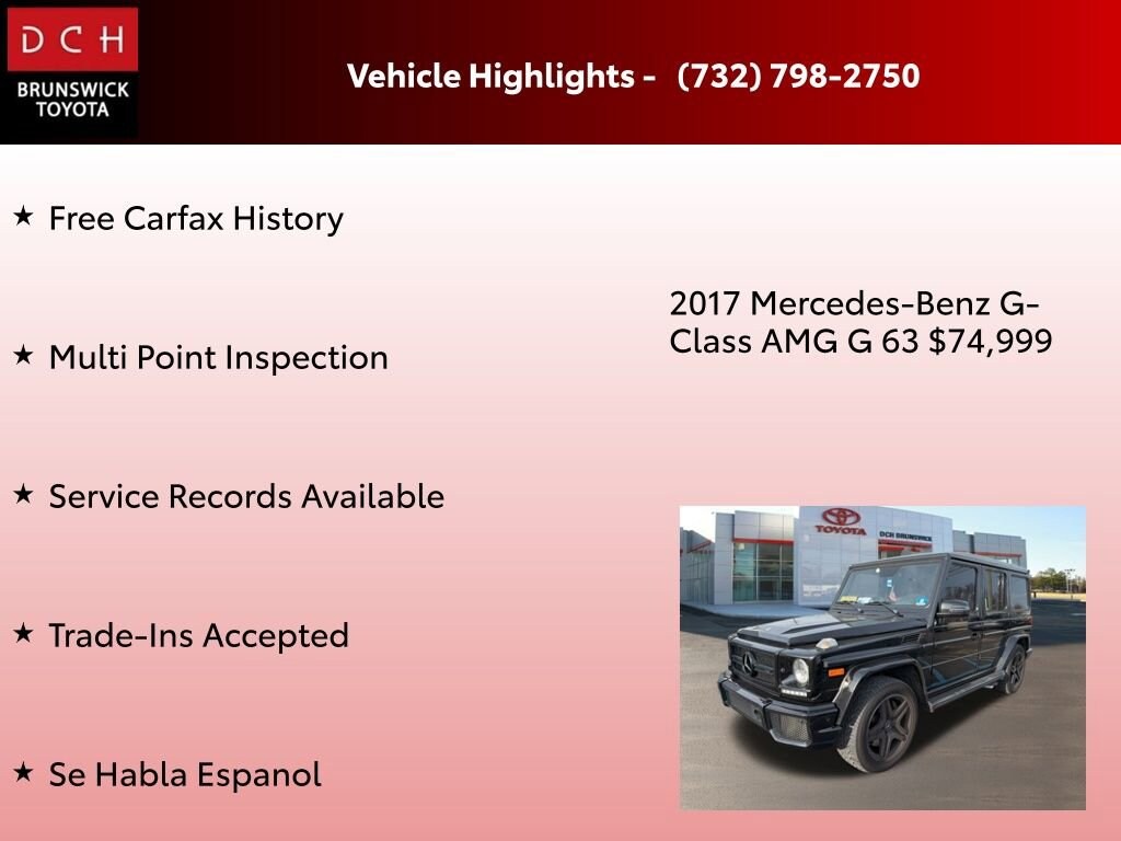 Used 2017 Mercedes-Benz AMG G 63 4MATIC SUV