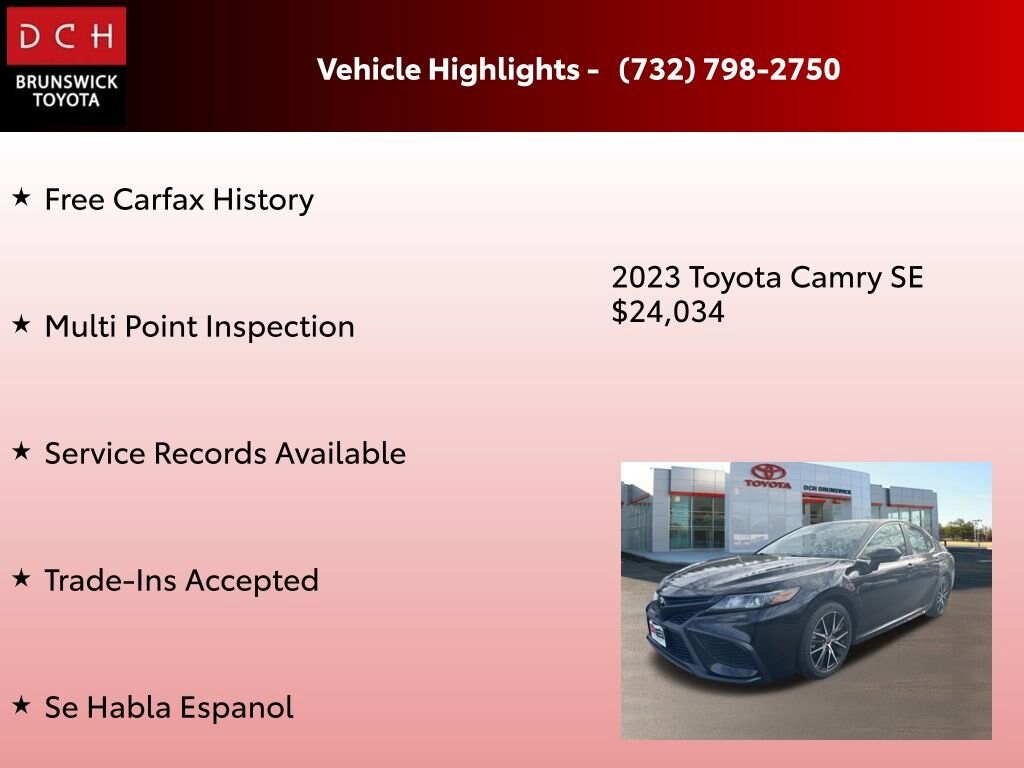 Used 2023 Toyota Camry SE Sedan