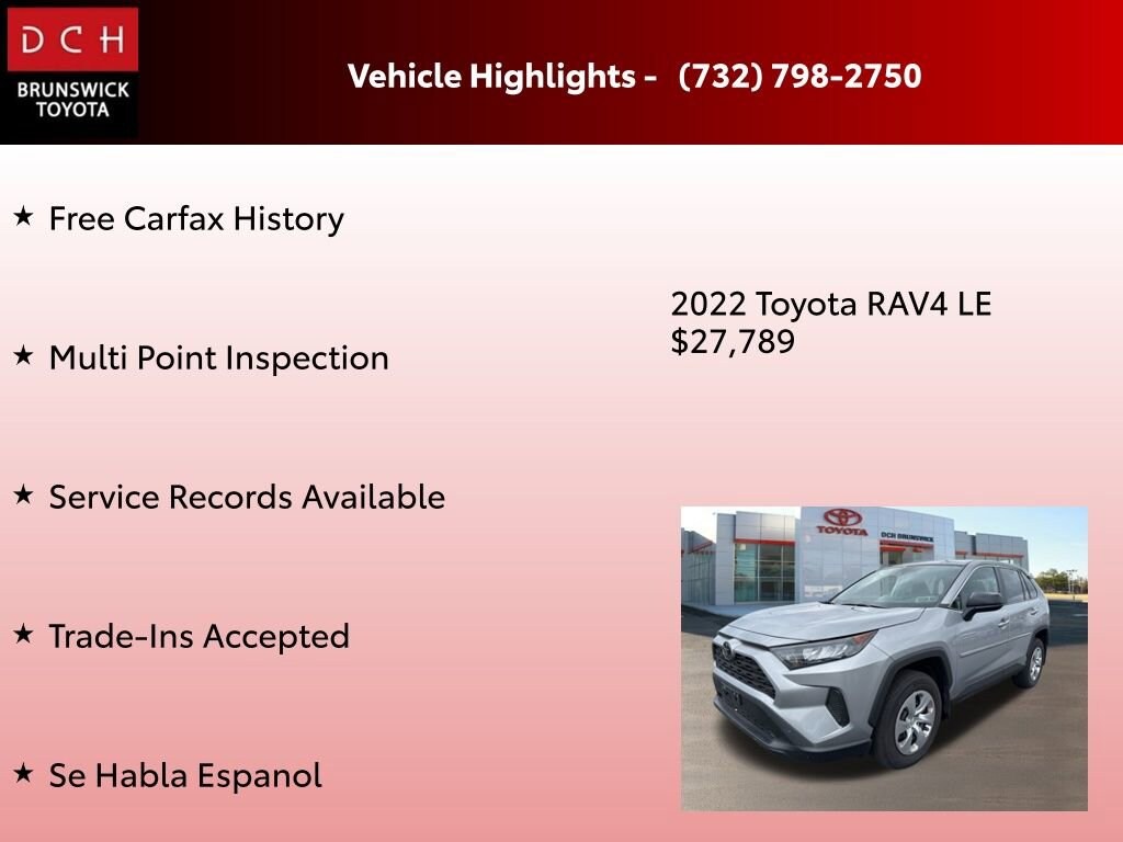 Used 2022 Toyota RAV4 LE SUV
