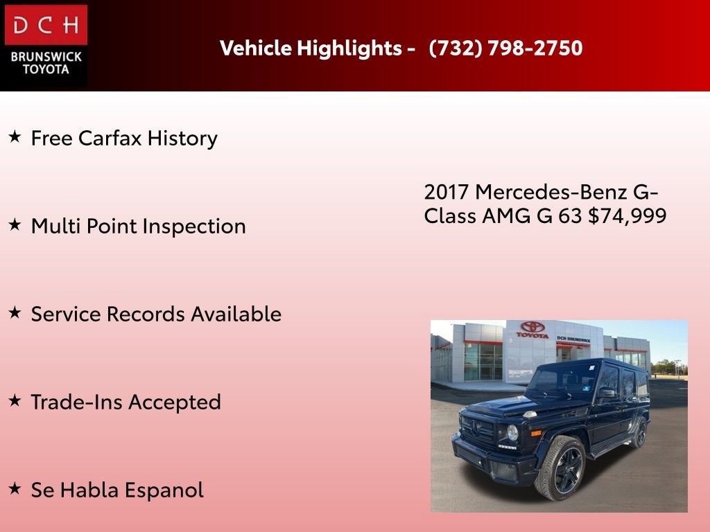 Used 2017 Mercedes-Benz AMG G 63 4MATIC SUV