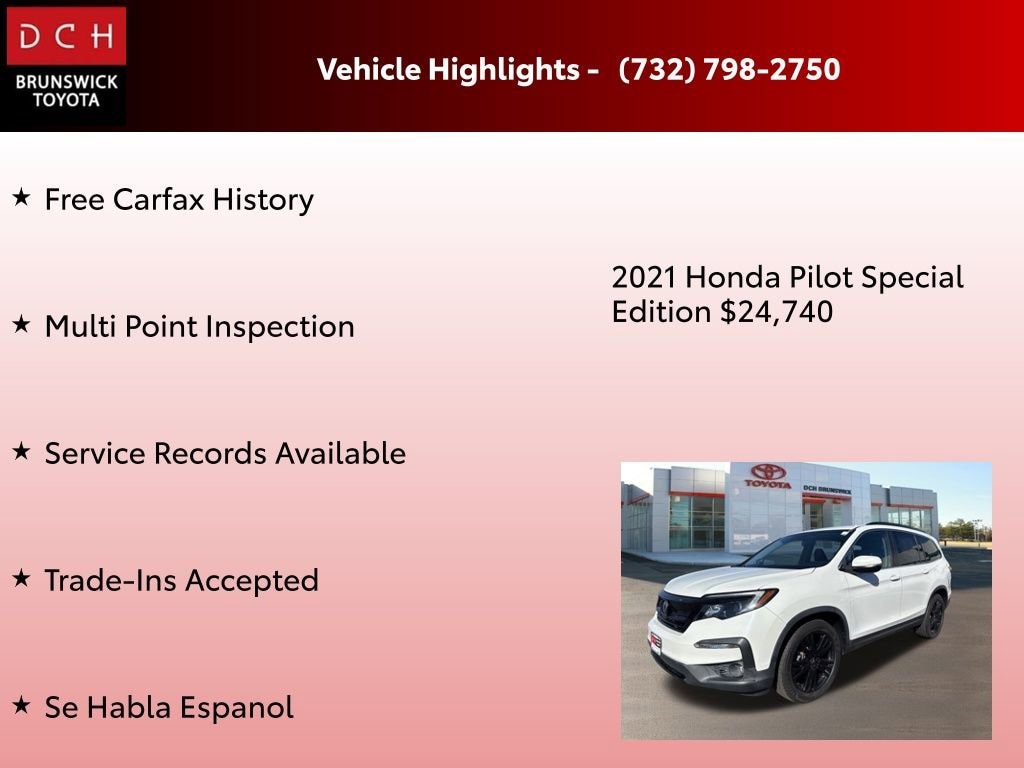 Used 2021 Honda Pilot Special Edition 2WD SUV