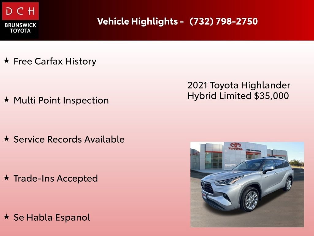 Used 2021 Toyota Highlander Hybrid Limited SUV
