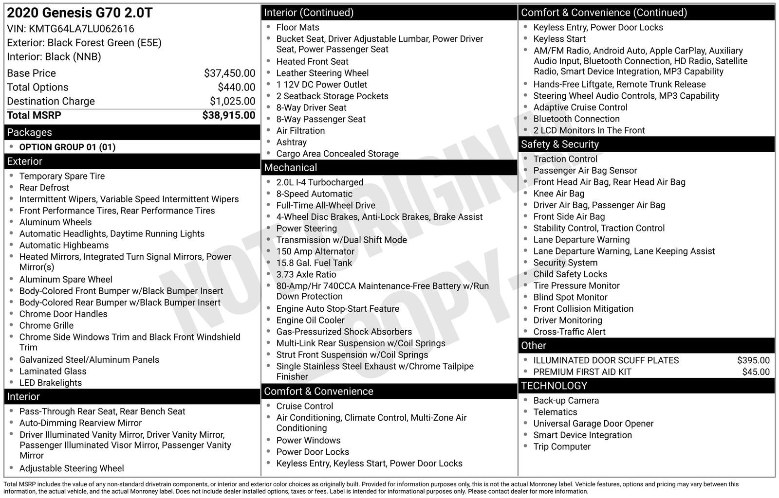 Thumbnail: 2020 Genesis G70 - 32