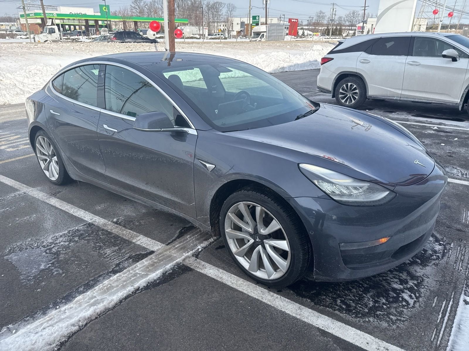Used 2019 Tesla Model 3 Base with VIN 5YJ3E1EA0KF401977 for sale in North Brunswick Township, NJ