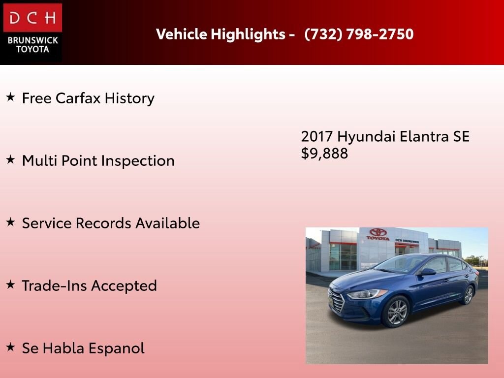 Used 2017 Hyundai Elantra SE Sedan