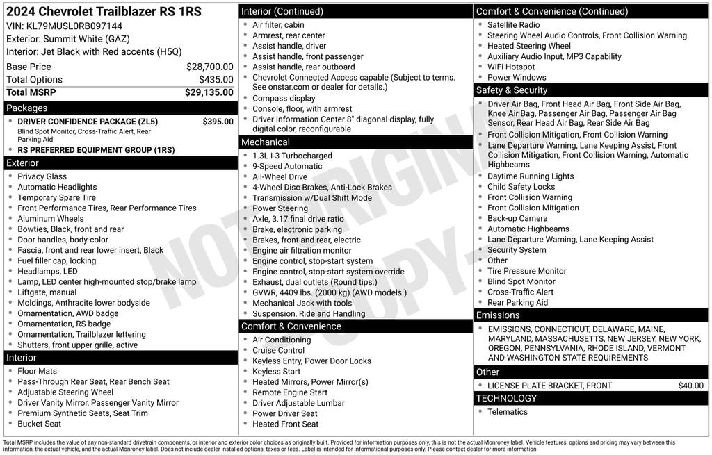 Thumbnail: 2024 Chevrolet TrailBlazer - 35