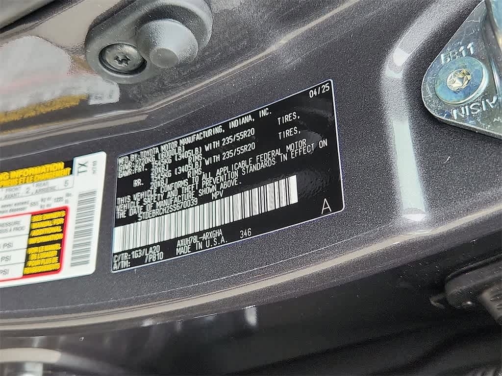 2025 Toyota Highlander Platinum 15