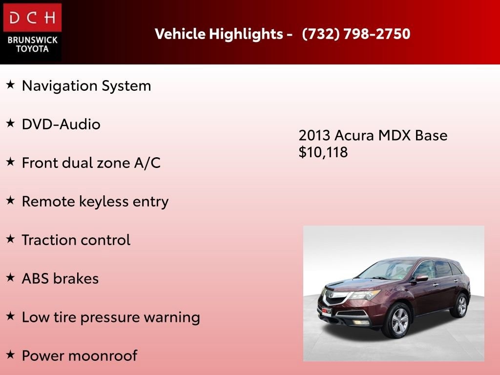 Used 2013 Acura MDX 3.7L Technology Pkg w/Entertainment Pkg (A6) SUV