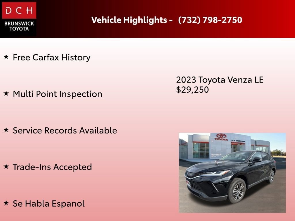 Used 2023 Toyota Venza LE SUV
