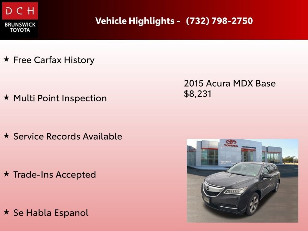 Used 2015 Acura MDX 3.5L (A6) SUV
