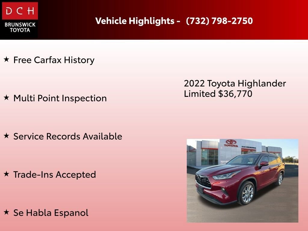 Used 2022 Toyota Highlander Limited SUV