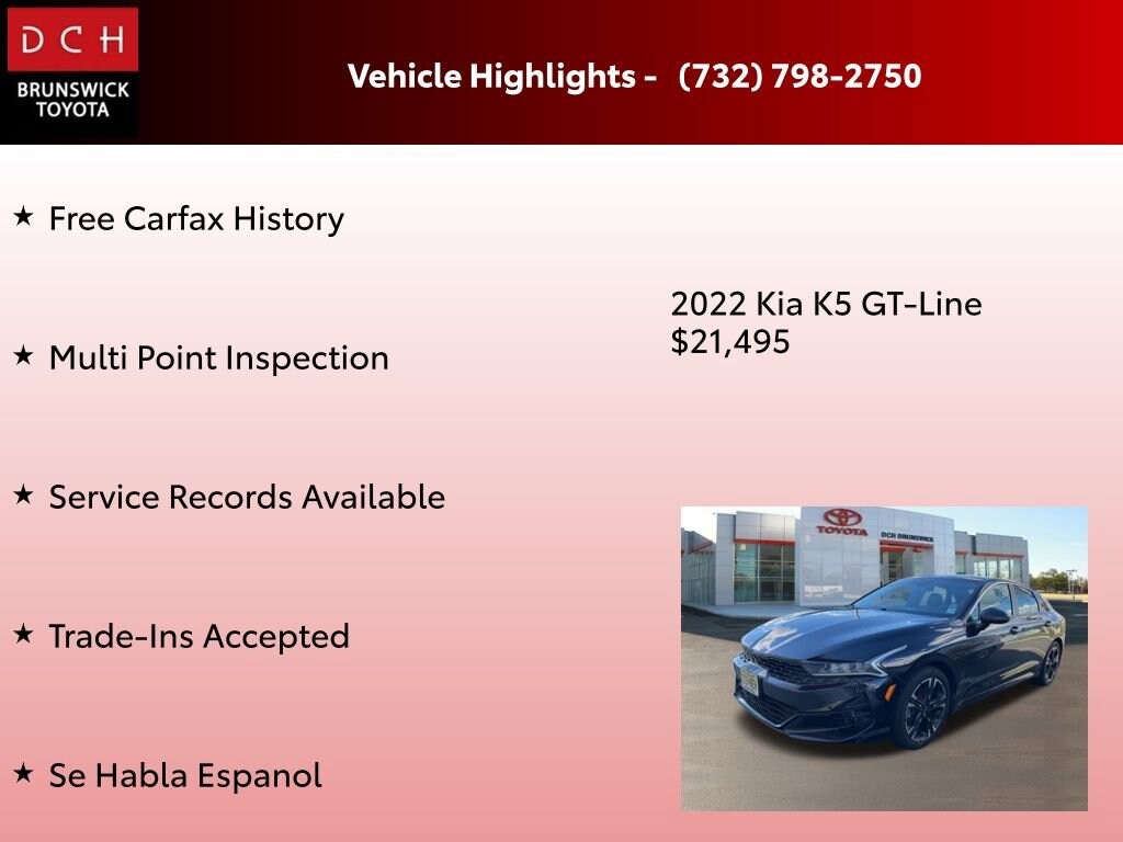 Used 2022 Kia K5 GT-Line Sedan