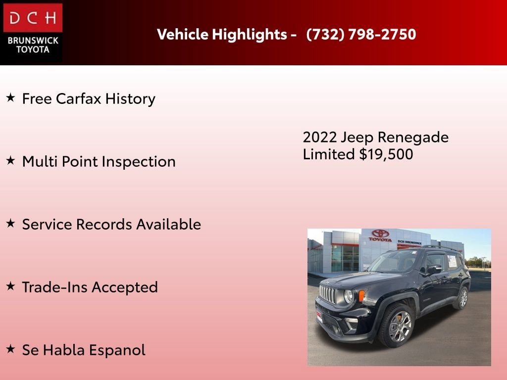Used 2022 Jeep Renegade Limited SUV