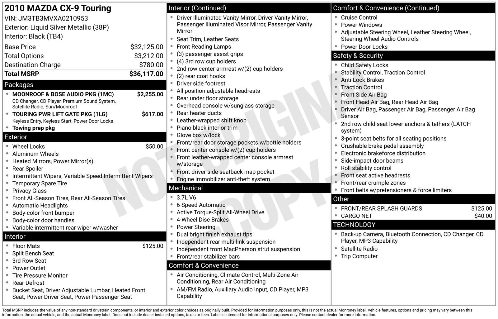 Thumbnail: 2010 Mazda CX-9 - 23