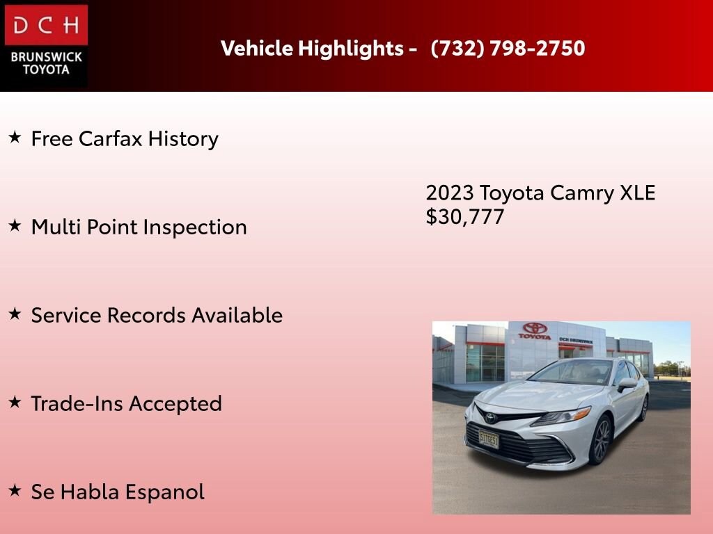 Used 2023 Toyota Camry XLE Sedan