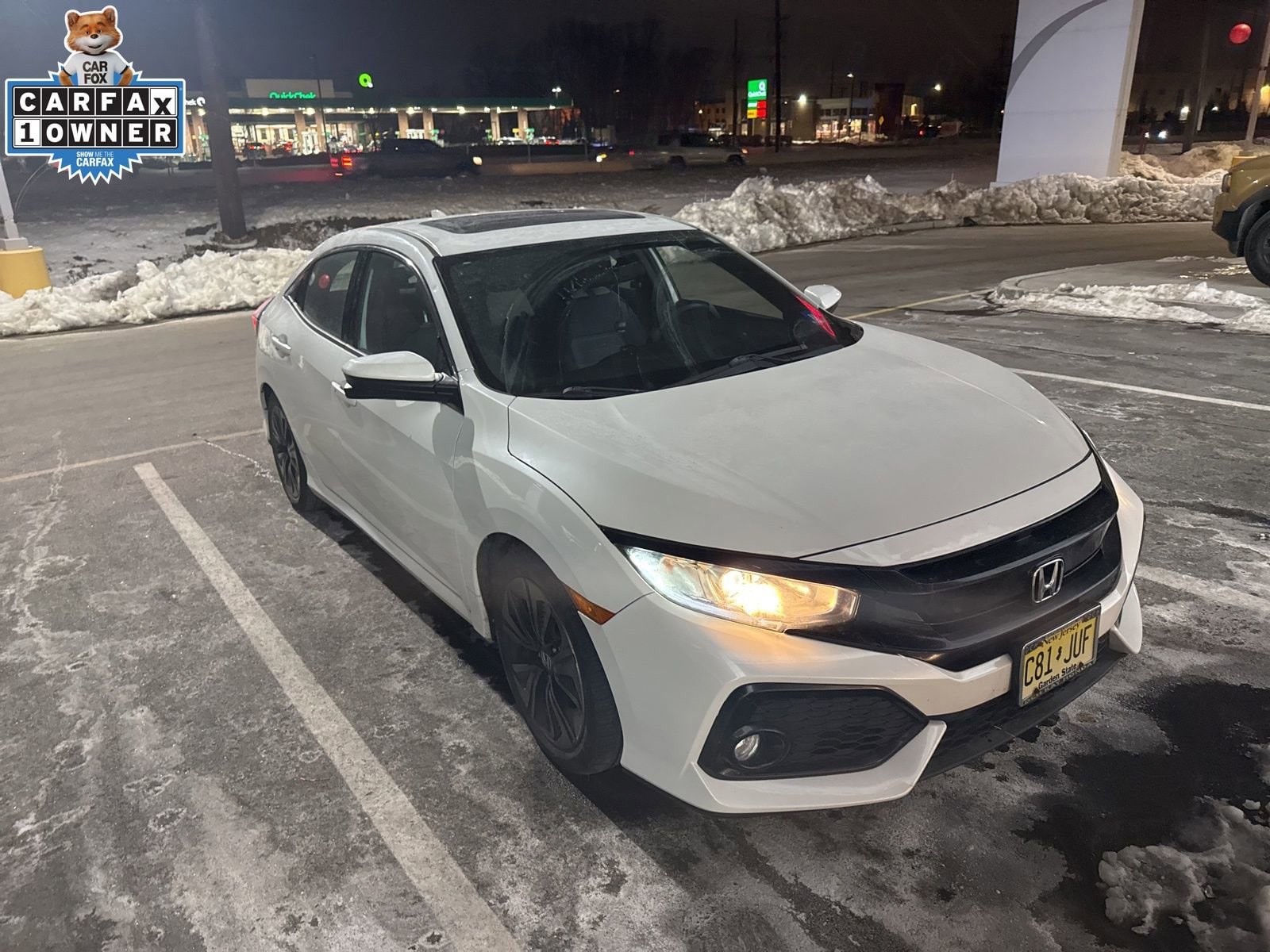 Used 2018 Honda Civic Hatchback EX with VIN SHHFK7H51JU407985 for sale in North Brunswick Township, NJ