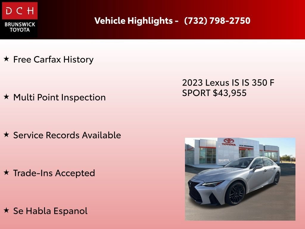 Used 2023 Lexus IS 350 F SPORT Sedan