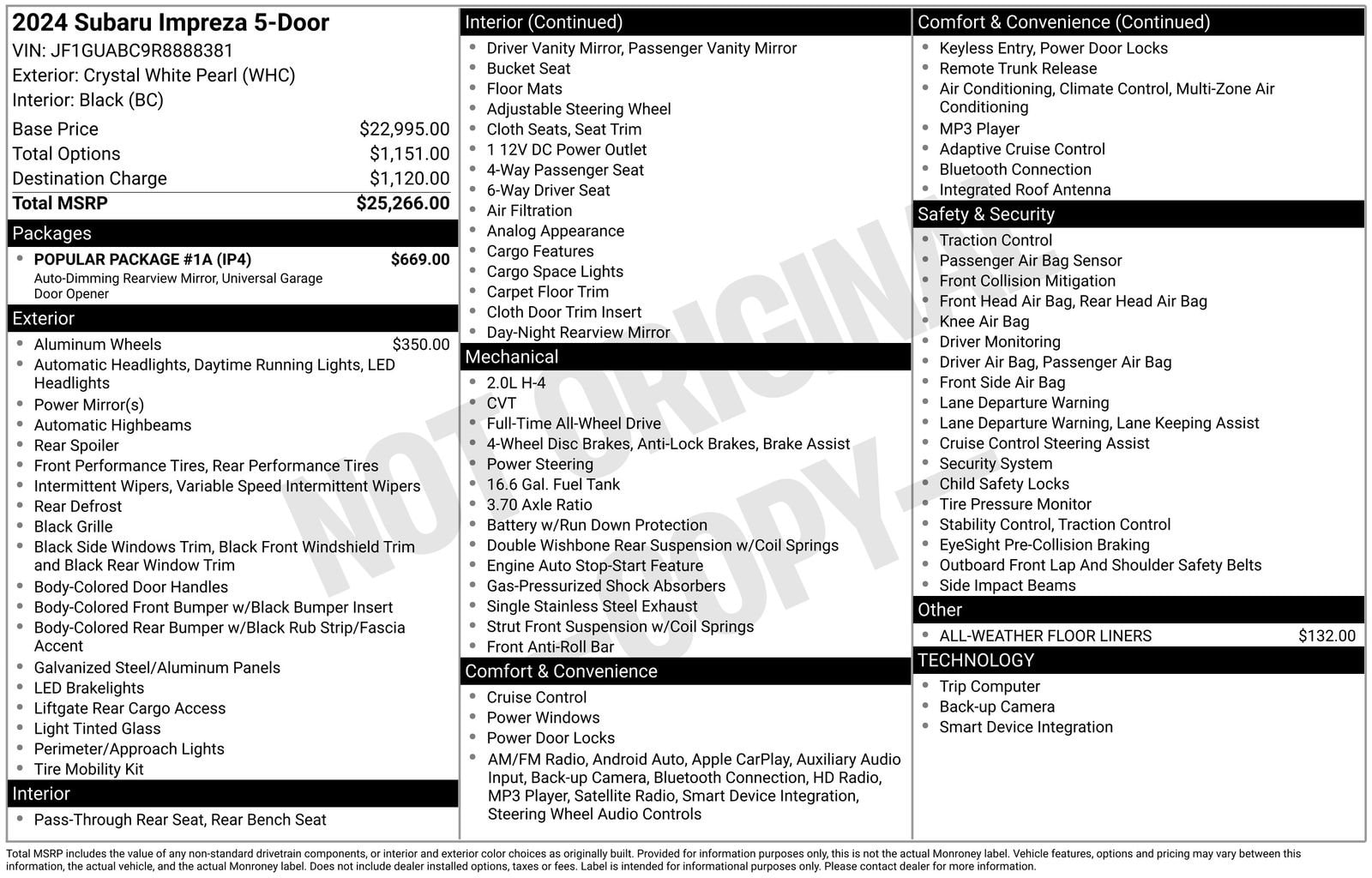 Thumbnail: 2024 Subaru Impreza - 32