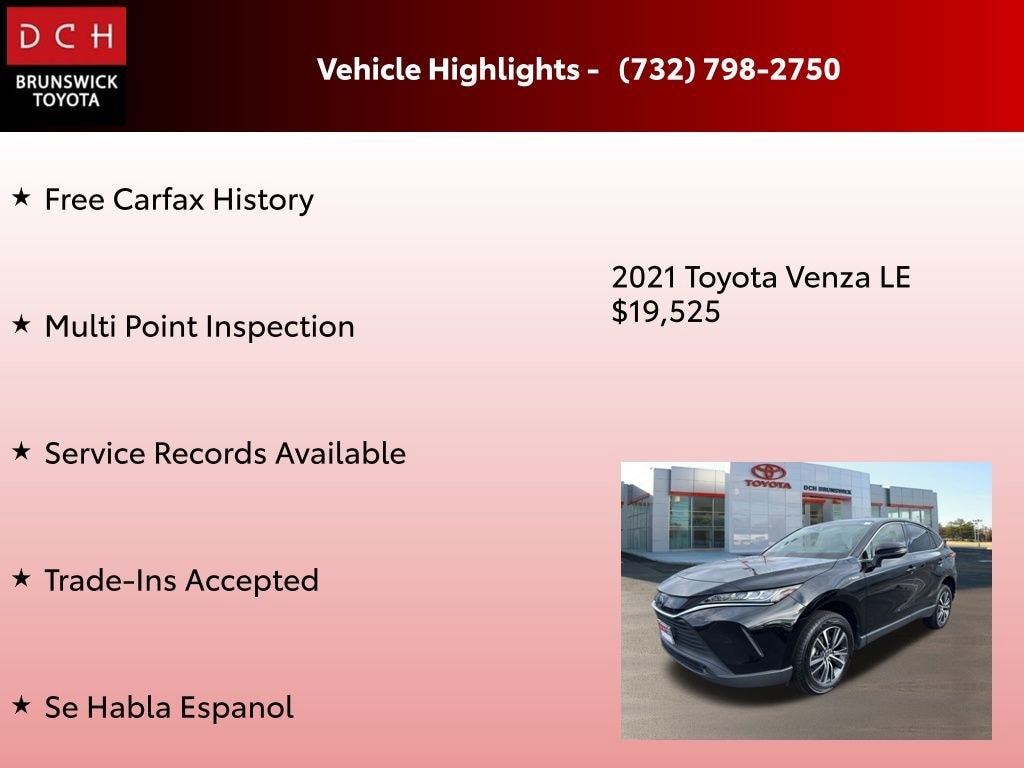 Used 2021 Toyota Venza LE SUV