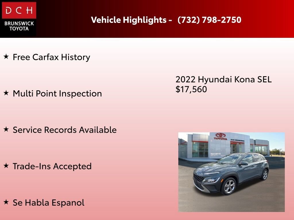 Used 2022 Hyundai Kona SEL SUV