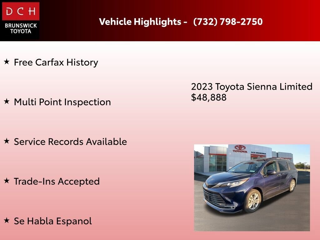 Used 2023 Toyota Sienna Limited 7 Passenger Van Passenger Van