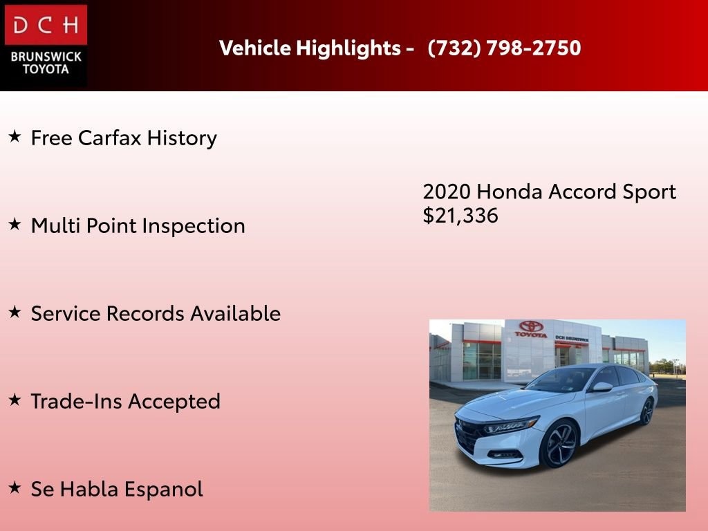 Used 2020 Honda Accord Sport 1.5T Sedan