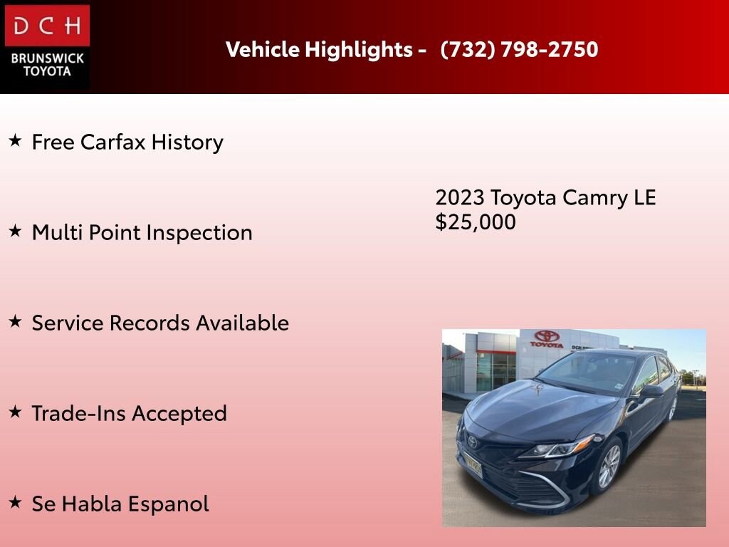 Used 2023 Toyota Camry LE Sedan