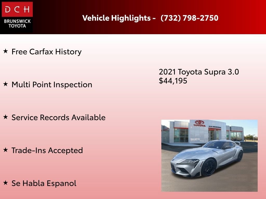 Used 2021 Toyota GR Supra 3.0 Coupe