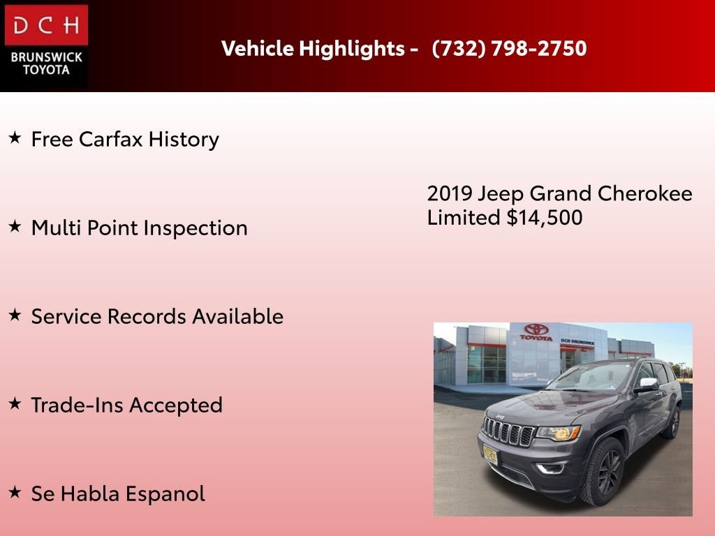 Used 2019 Jeep Grand Cherokee Limited SUV